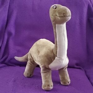 IKEA JÄTTELIK Plush Dinosaur in Brown and Gray